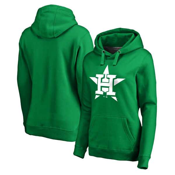 Women Houston Astros Fanatics Branded Kelly Green St. Patrick's Day White Logo Pullover Hoodie,We sell and wholesale Women Houston Astros Fanatics Branded Kelly Green St. Patrick's Day White Logo Pullover Hoodie on line form chian!